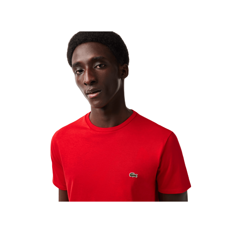 Lacoste Apparel Lacoste Crew Neck Pima Cotton Jersey T-Shirt-Men's