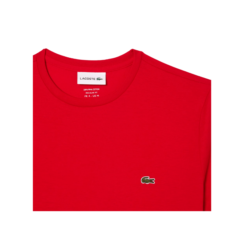 Lacoste Apparel Lacoste Crew Neck Pima Cotton Jersey T-Shirt-Men's