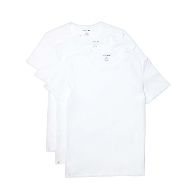 Lacoste Apparel Lacoste Crew Neck Plain Cotton T-shirt Three-Pack - Men's