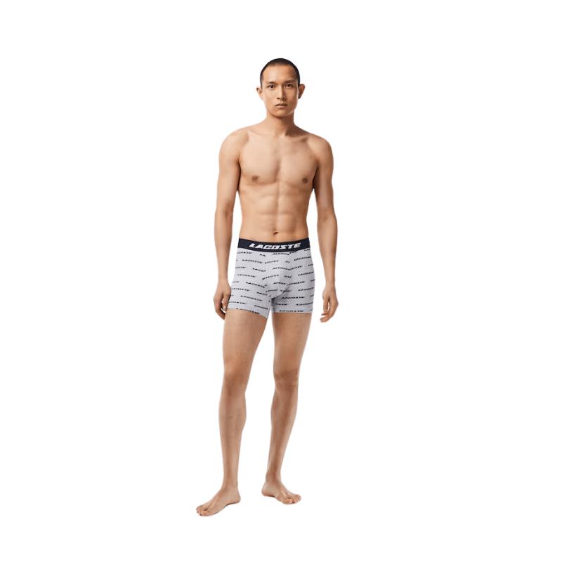 Lacoste Apparel Lacoste Logo Print Jersey Boxer Briefs 3-Pack - Men's