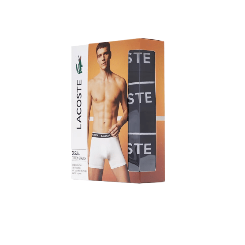 Lacoste Apparel Lacoste  Long Stretch Cotton Boxer Brief 3-Pack - Men's