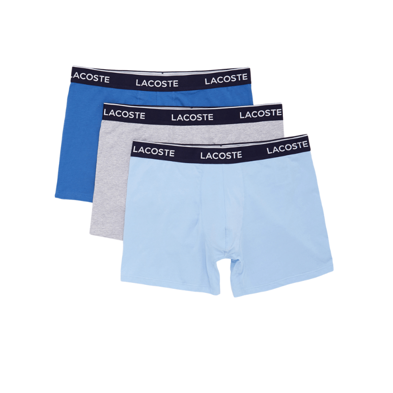 Lacoste Long Stretch Cotton Boxer Brief 3-Pack - Men's