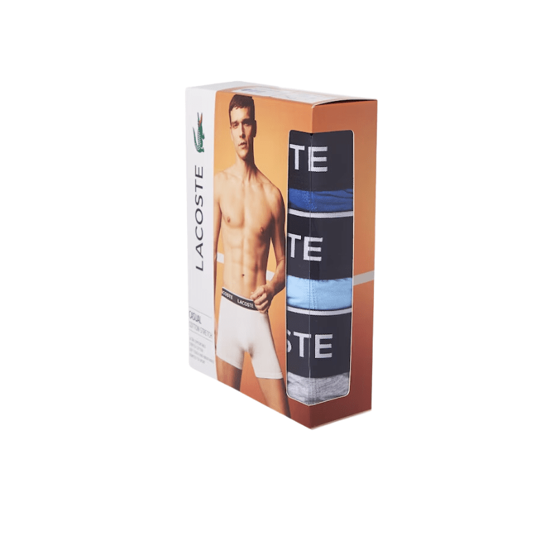 Lacoste Apparel Lacoste  Long Stretch Cotton Boxer Brief 3-Pack - Men's