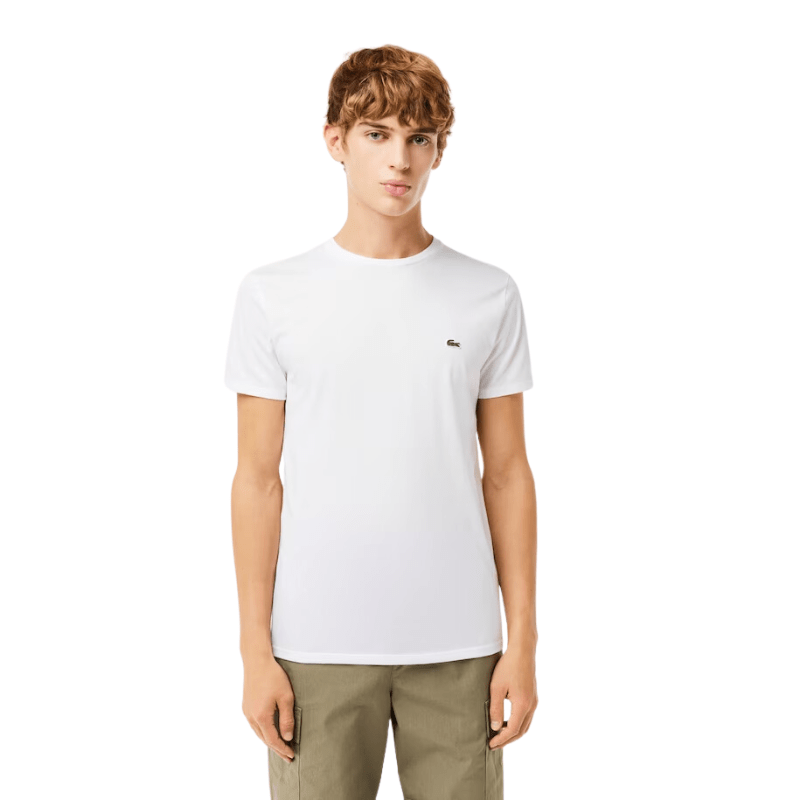 Lacoste Apparel Lacoste Monochrome Cotton Pima Jersey Crew Neck T-Shirt - Men's