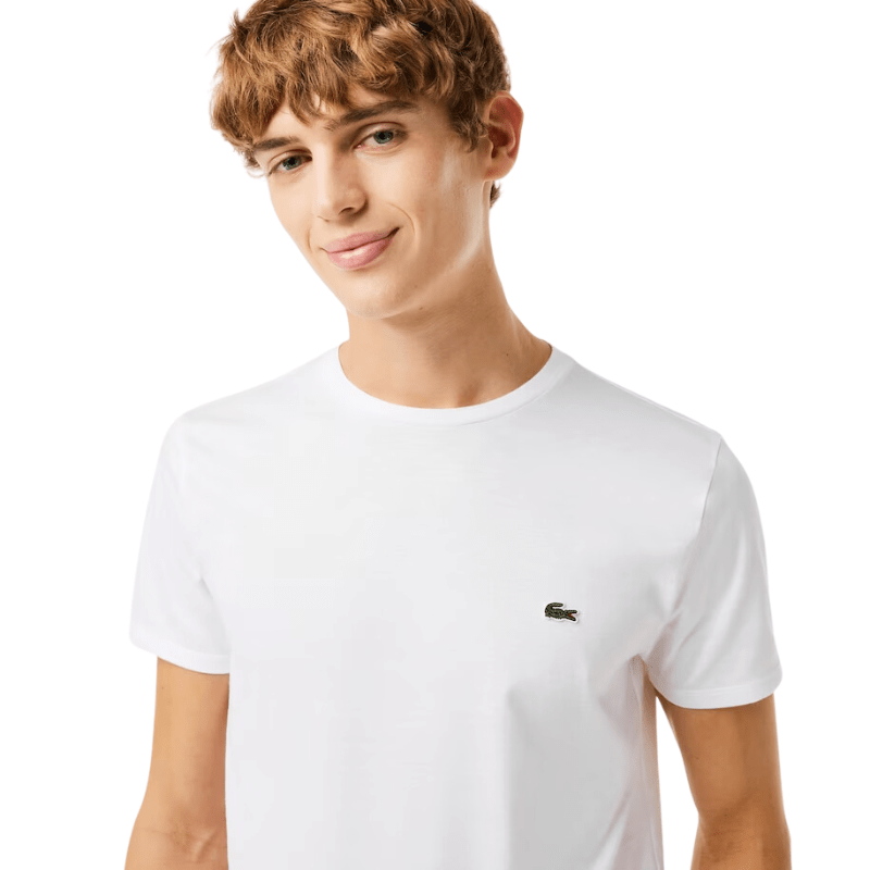 Lacoste Apparel Lacoste Monochrome Cotton Pima Jersey Crew Neck T-Shirt - Men's