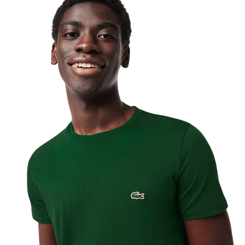 Lacoste Apparel Lacoste Monochrome Cotton Pima Jersey Crew Neck T-Shirt - Men's