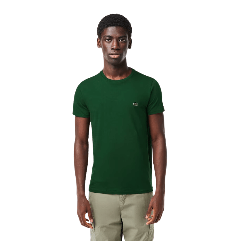 Lacoste Apparel Lacoste Monochrome Cotton Pima Jersey Crew Neck T-Shirt - Men's