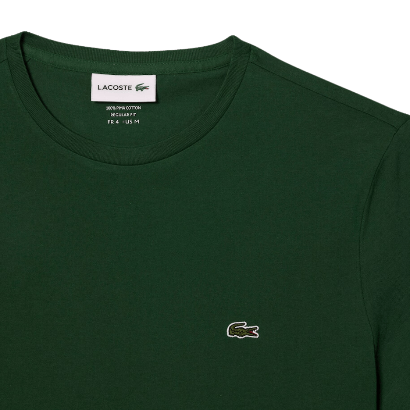 Lacoste Apparel Lacoste Monochrome Cotton Pima Jersey Crew Neck T-Shirt - Men's