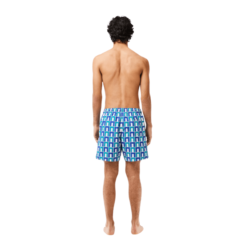 Lacoste Apparel Lacoste Patterned Swim Trunks - Men's