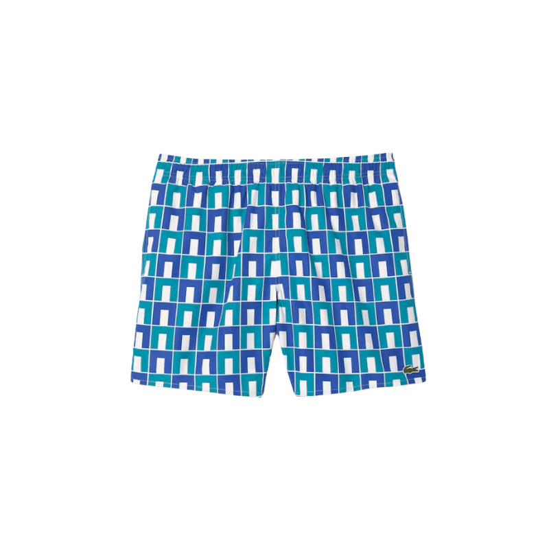 Lacoste Apparel Lacoste Patterned Swim Trunks - Men's