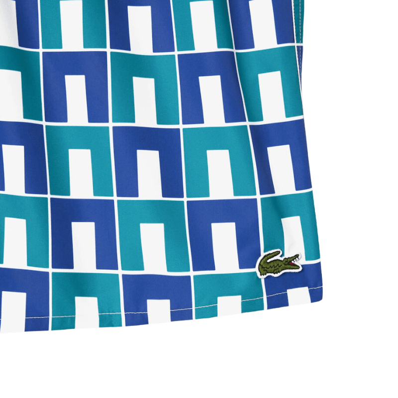 Lacoste Apparel Lacoste Patterned Swim Trunks - Men's