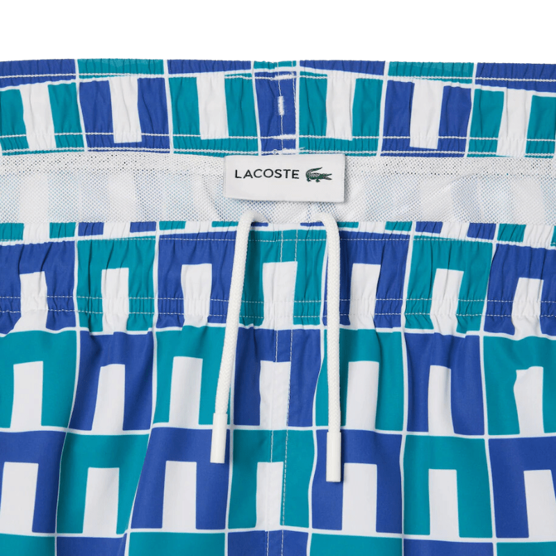 Lacoste Apparel Lacoste Patterned Swim Trunks - Men's