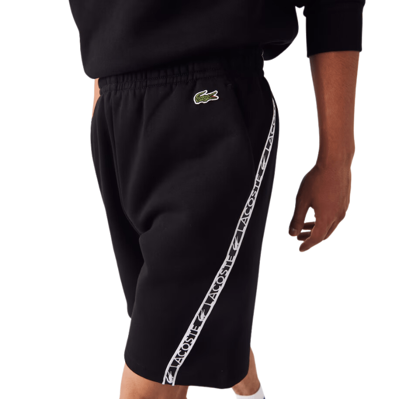 Lacoste Apparel Lacoste Printed Bands Brushed Fleece Shorts - Men's