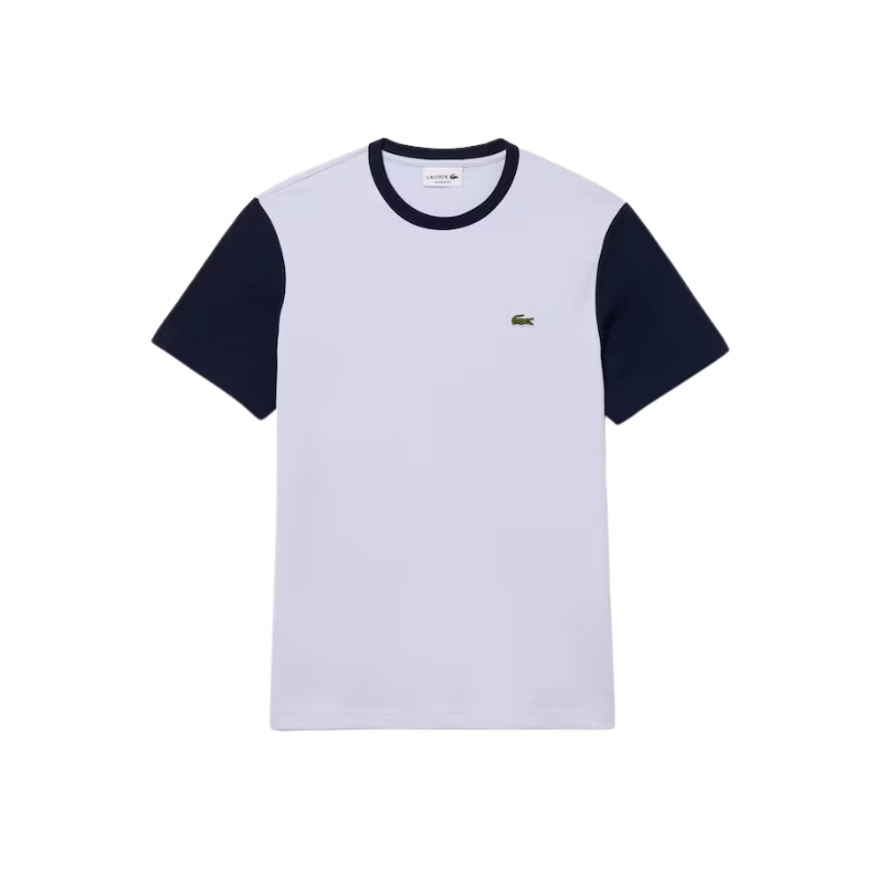 Lacoste Apparel Lacoste Regular Fit Crew Printed Colorblock Jersey T-Shirt - Men's