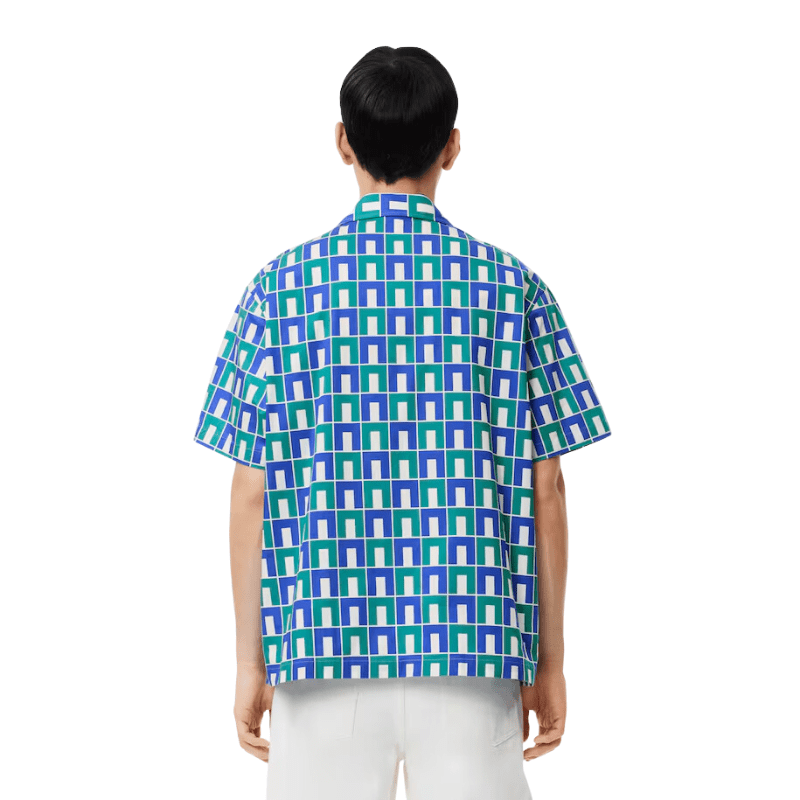 Lacoste Apparel Lacoste Short Sleeve Patterned Shirt - Men's