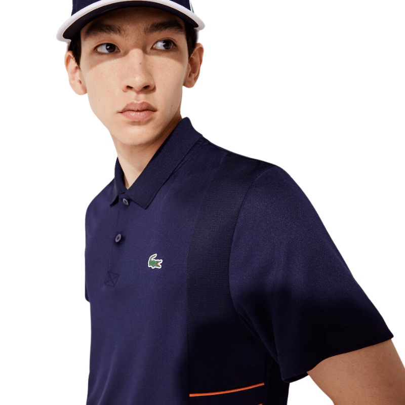 Lacoste Apparel Lacoste Sport Colorblock Pique And Mesh Polo - Men's