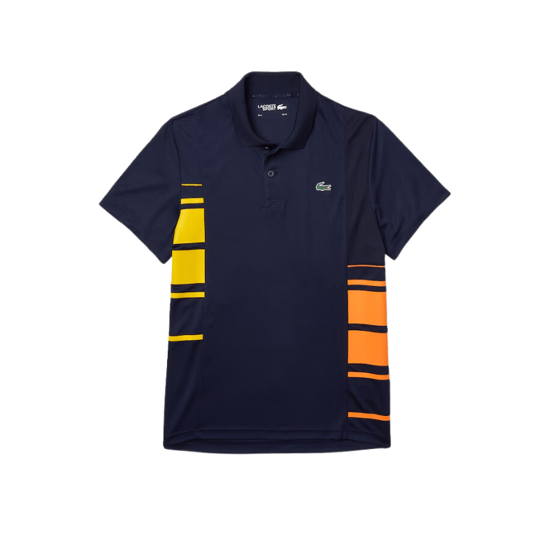 Lacoste Apparel Lacoste Sport Colorblock Pique And Mesh Polo - Men's