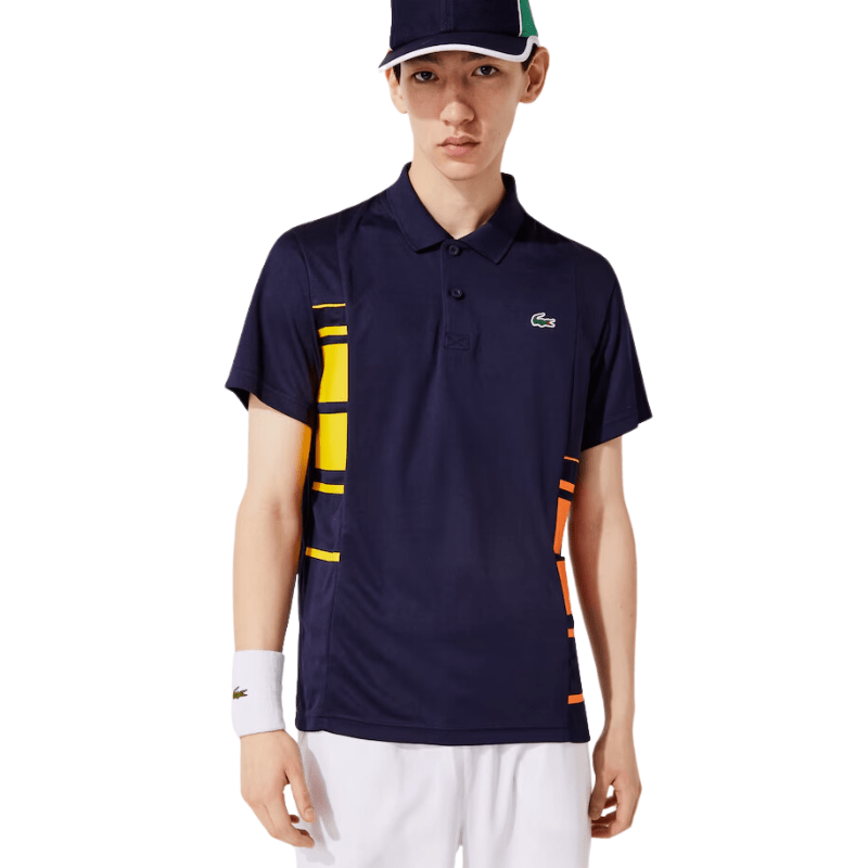 Lacoste Apparel Lacoste Sport Colorblock Pique And Mesh Polo - Men's