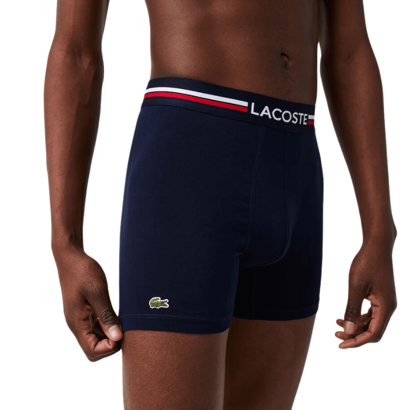 Lacoste Apparel Lacoste Stretch Cotton Jersey Boxer Briefs 3-Pack - Men's