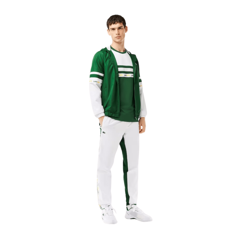 Lacoste Apparel Lacoste Ultra-Dry Logo Stripe Pique Tennis T-Shirt - Men's