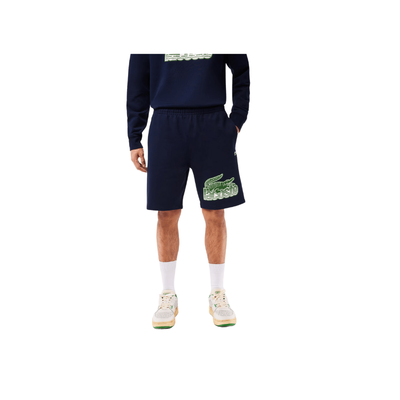 Lacoste Apparel Lacoste Unbrushed Cotton Fleece Shorts- Men’s