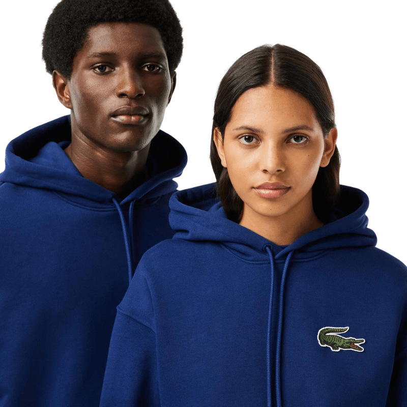 Lacoste Apparel Lacoste Unisex Loose Fit Hooded Organic Cotton Sweatshirt