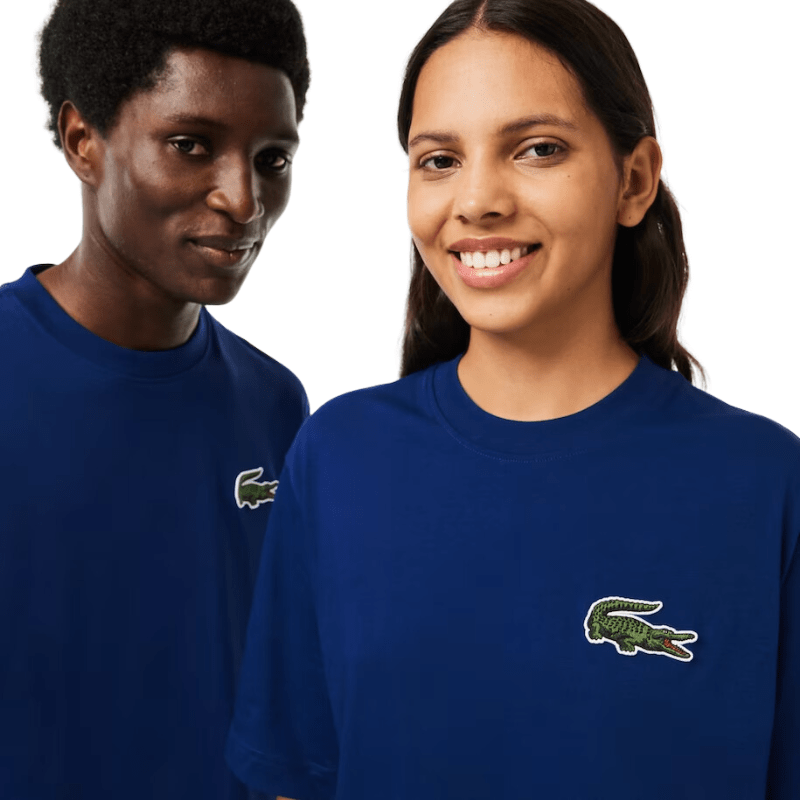 Lacoste Apparel Lacoste Unisex Loose Fit Large Croc Organic Heavy Cotton T-Shirt