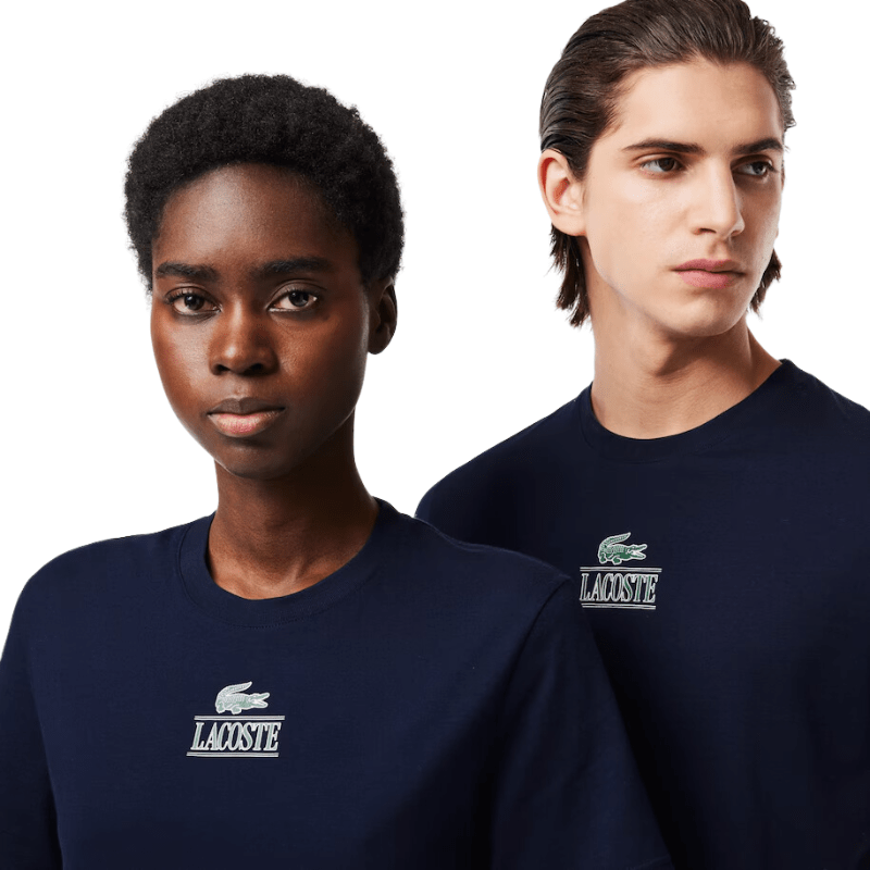 Lacoste Apparel Lacoste Unisex Regular Fit Cotton Jersey branded T-Shirt - Men's