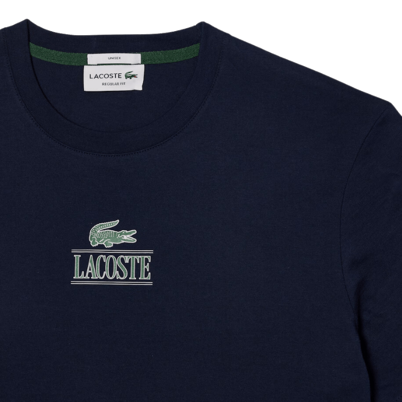 Lacoste Apparel Lacoste Unisex Regular Fit Cotton Jersey branded T-Shirt - Men's