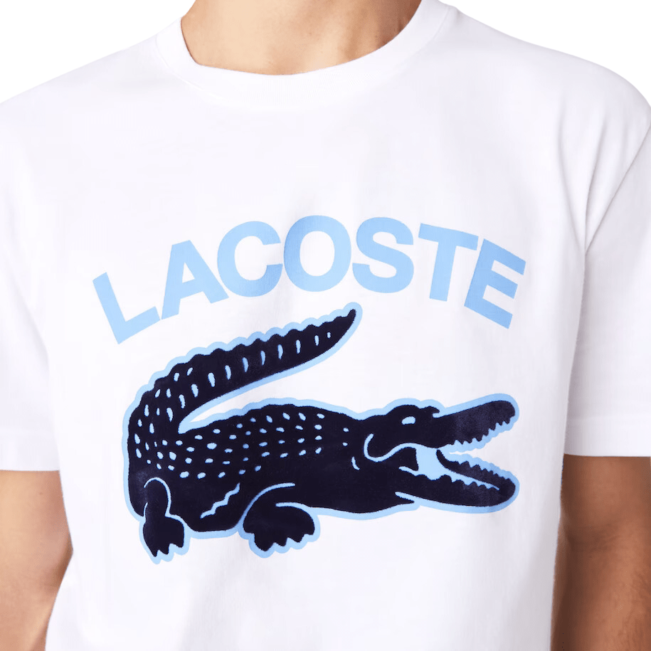 Lacoste APPAREL Men's Regular Fit XL Crocodile Print T-Shirt