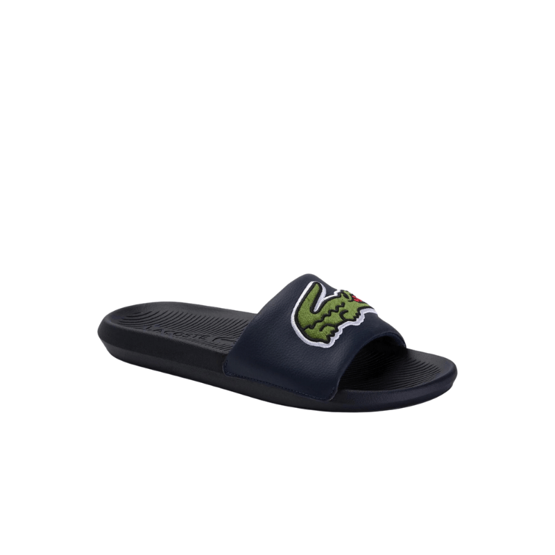 Lacoste FOOTWEAR Lacoste Croco Synthetic and PU Slides - Men's