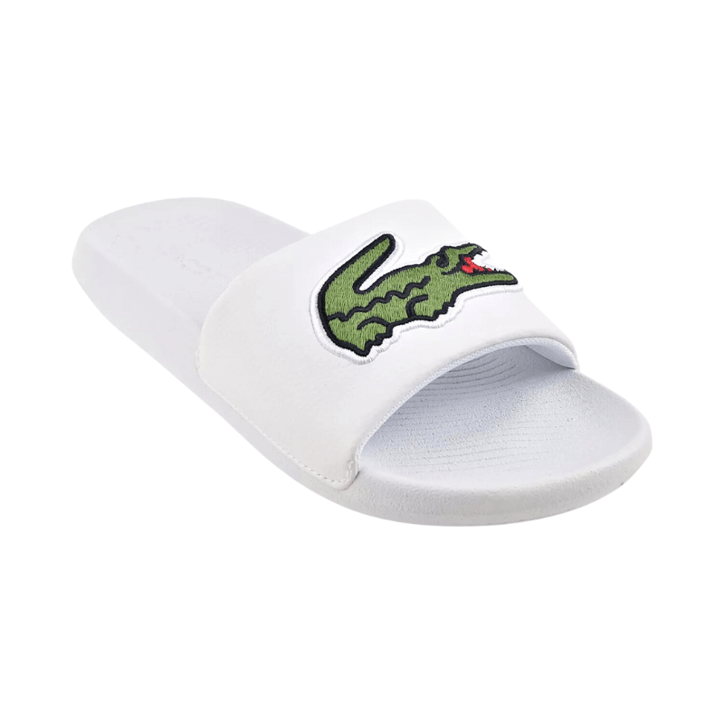 Lacoste FOOTWEAR Lacoste Croco Synthetic and PU Slides - Men's