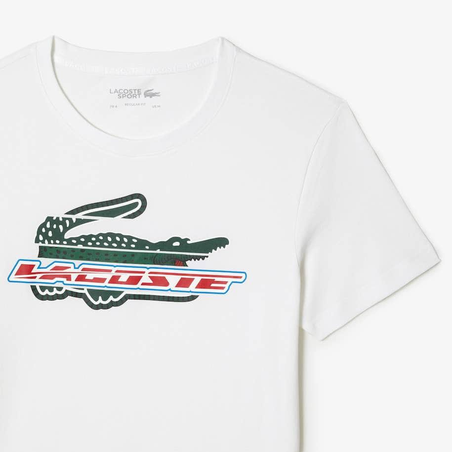 Lacoste Men s SPORT Regular Fit Organic Cotton T Shirt