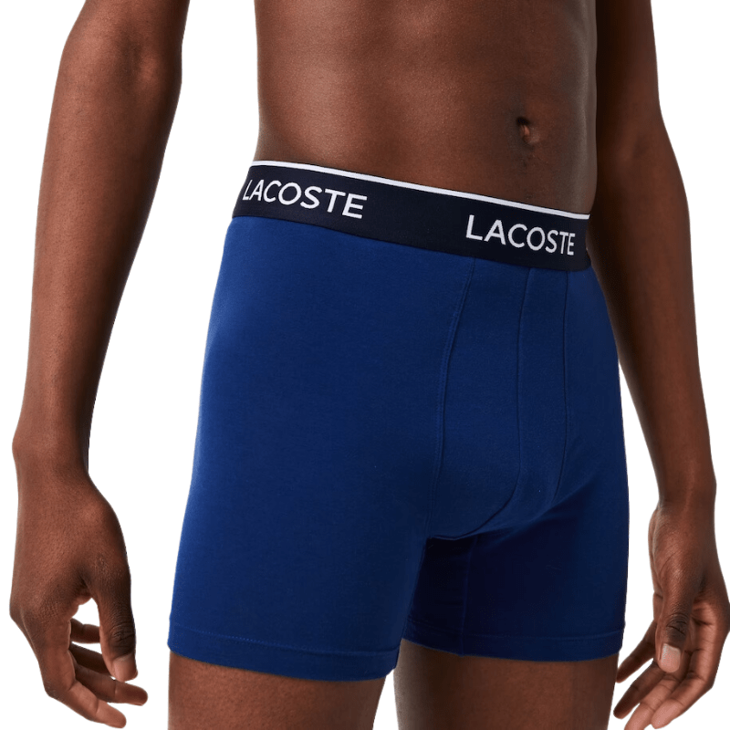 Lacoste Underwear Lacoste Lettered Waist Long Stretch Cotton Boxer - Men's