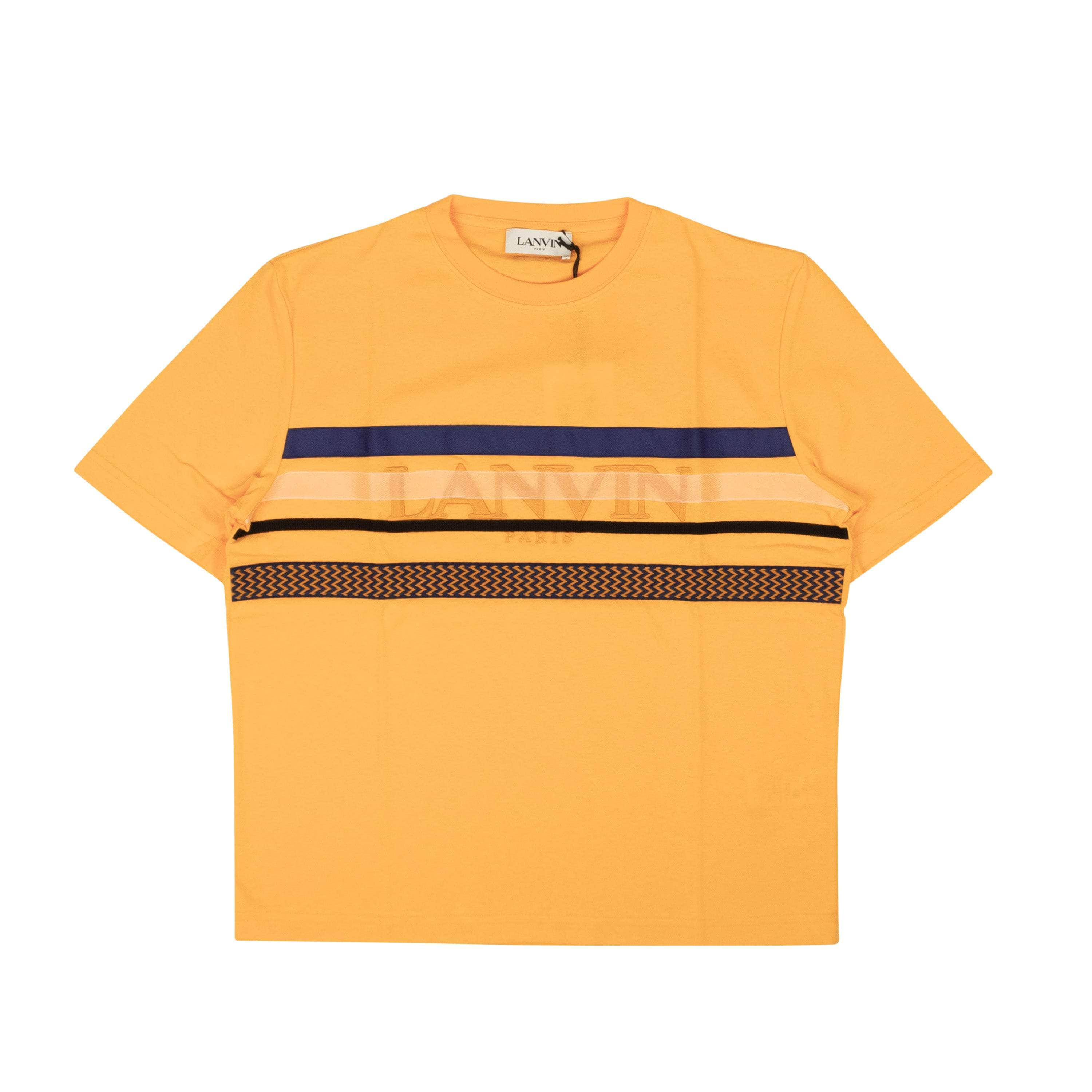 Lanvin LNV-XTSH-0005/M NWT LANVIN Mandarin Orange Cotton Classic Logo T-Shirt Size M $650 LNV-XTSH-0005/M