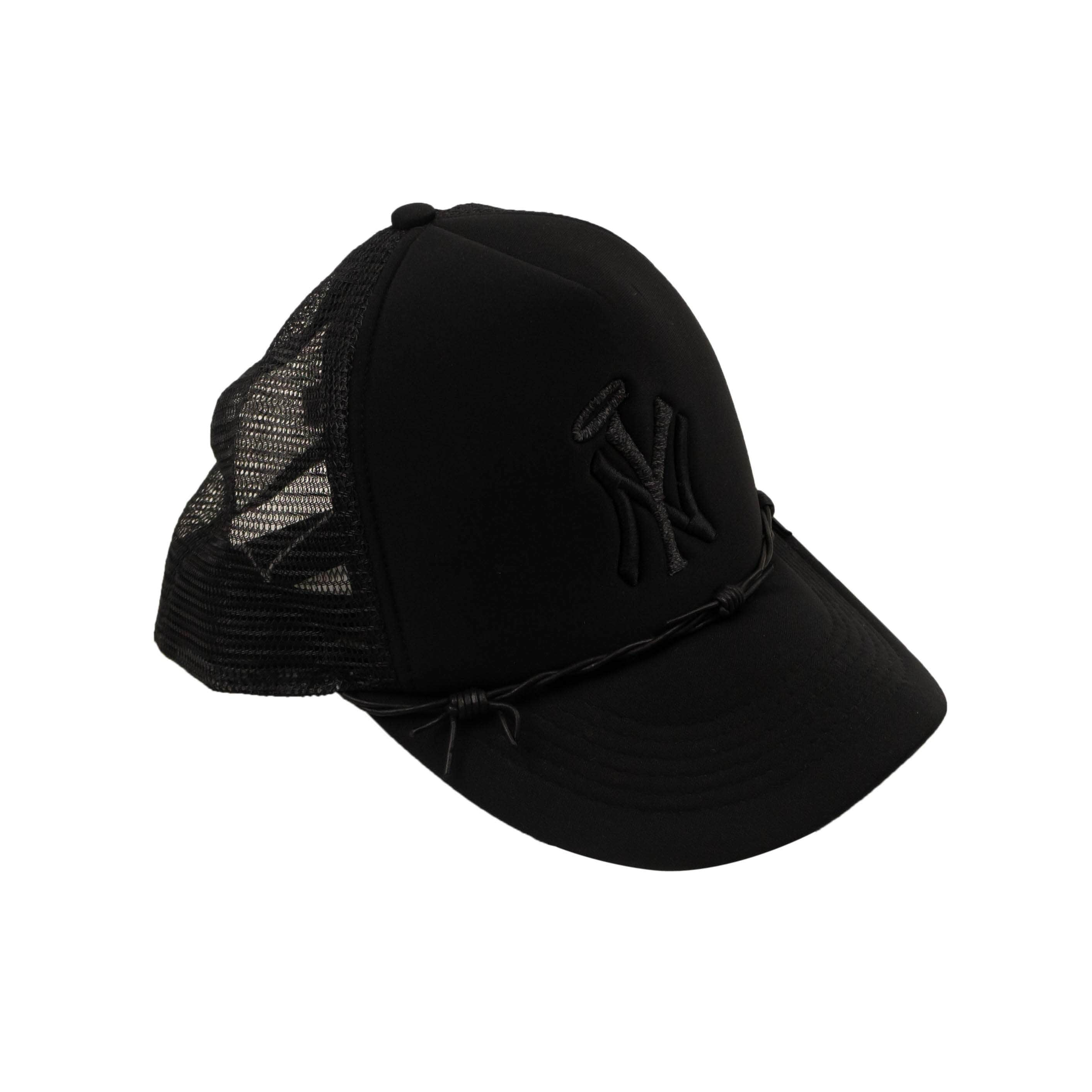 LOSO X YAMSDAY YD21-LS-1 NEW LOSO X YAMSDAY Black New York Trucker Cap Hat Size OS YD21-LS-1