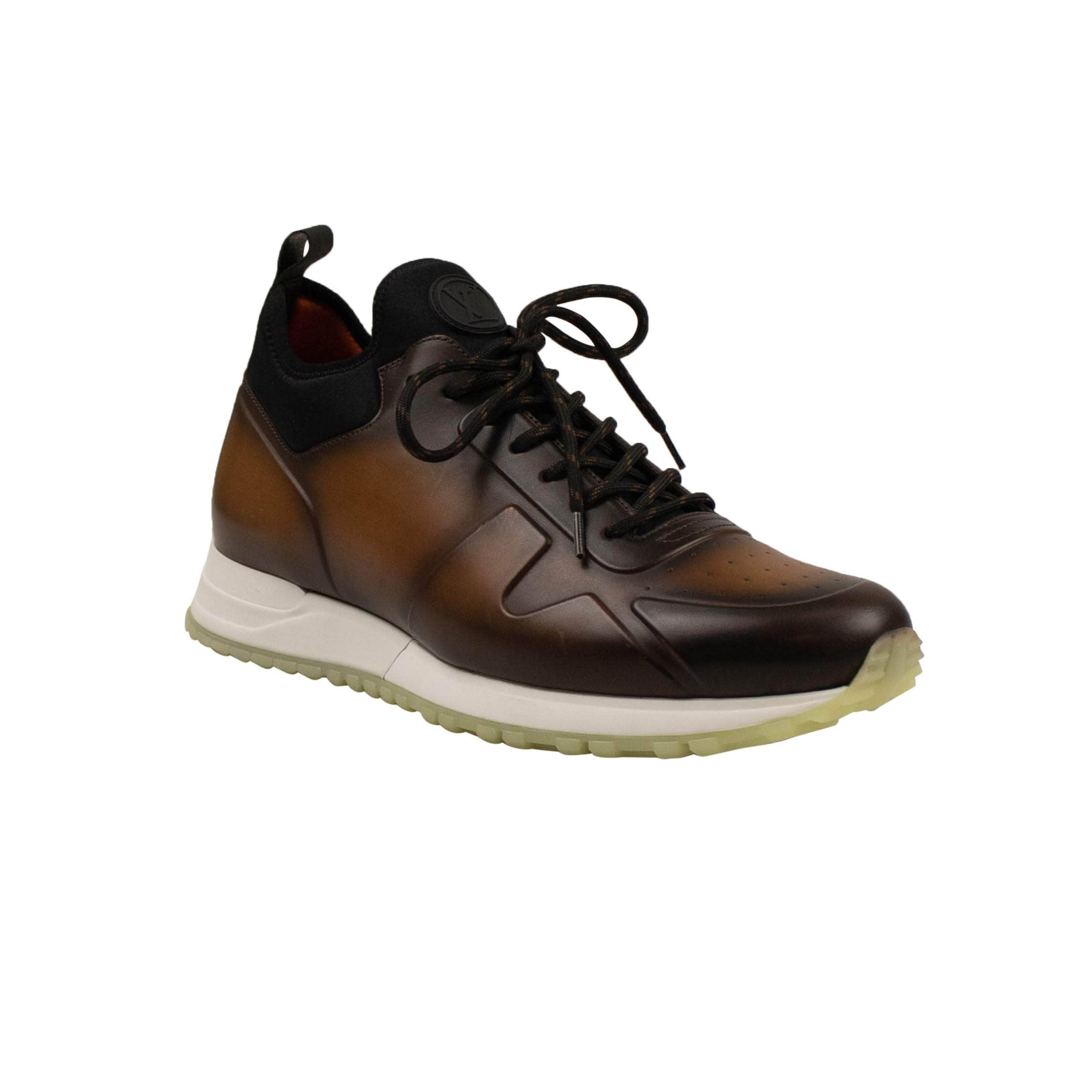 Louis Vuitton 500-750, channelenable-all, chicmi, couponcollection, gender-mens, main-shoes, mens-oxfords-derby-shoes, mens-shoes, MixedApparel, size-7-5, SPO, stadiumgoods 7.5 Brown Dyed Leather Derby Lace Up Sneakers 95-LVT-2056/7.5 95-LVT-2056/7.5