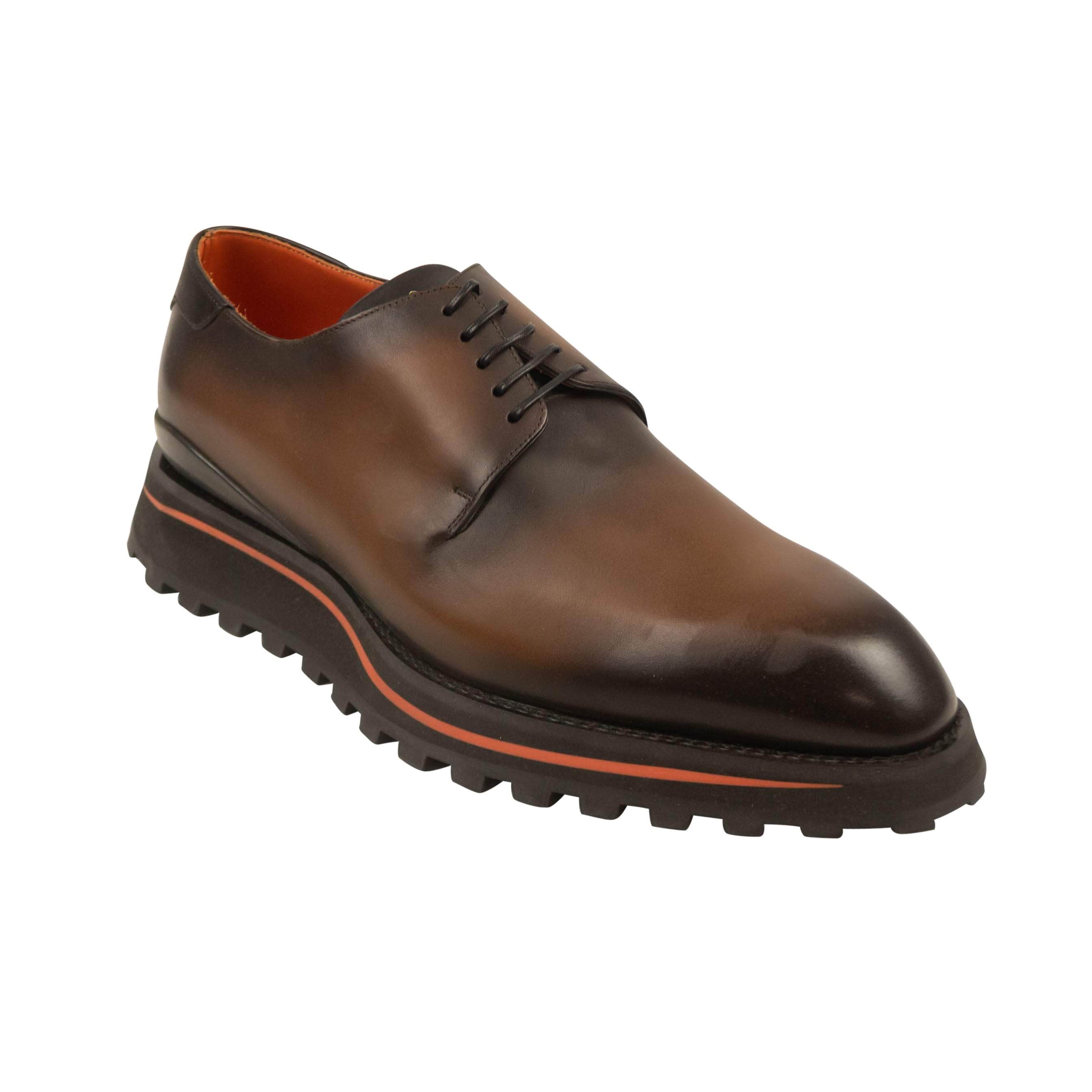 Louis Vuitton 500-750, channelenable-all, chicmi, couponcollection, gender-mens, main-shoes, mens-oxfords-derby-shoes, mens-shoes, size-6-5, SPO, stadiumgoods 6.5 Brown Leather Lace Up Derby Shoes 95-LVT-2024/6.5 95-LVT-2024/6.5