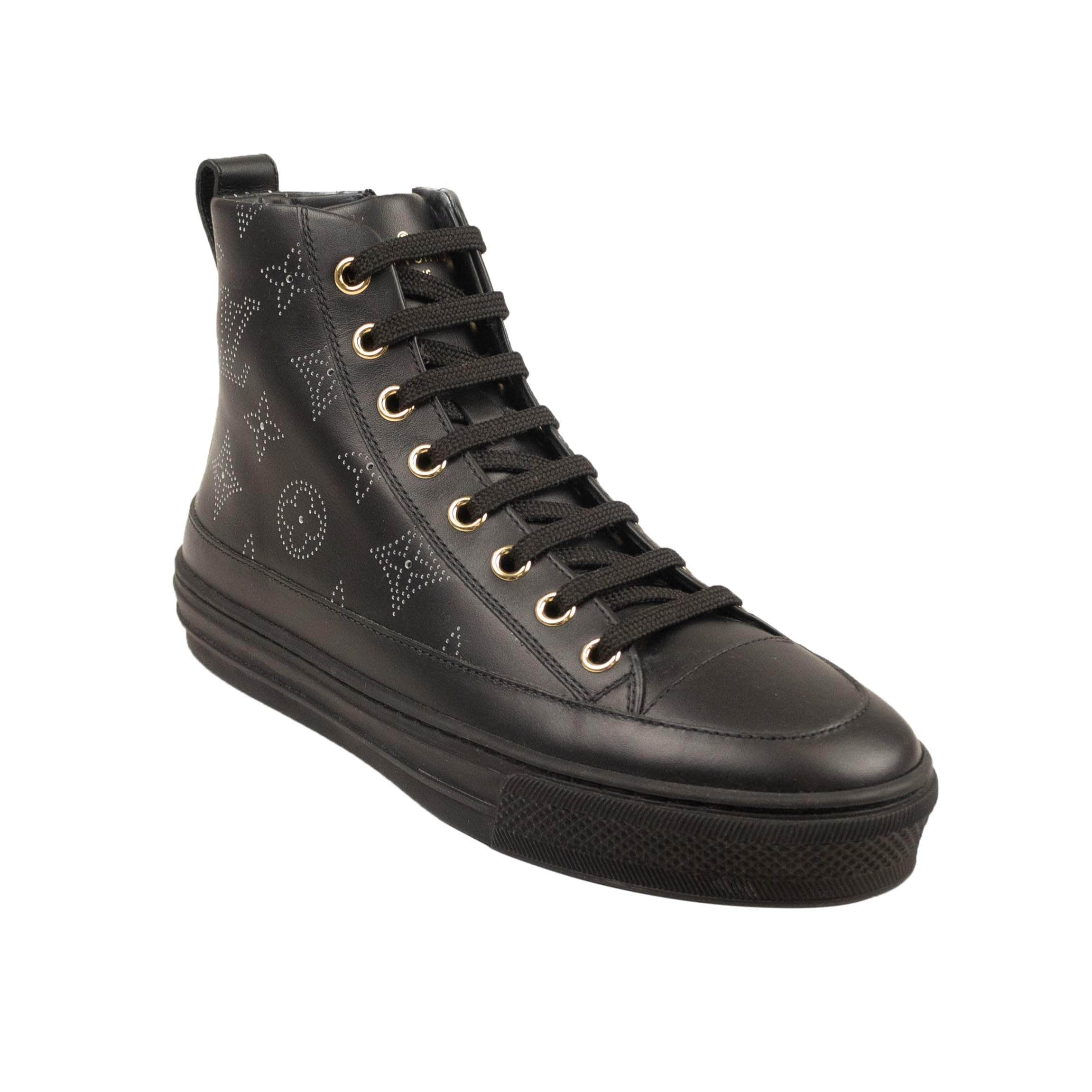 Louis Vuitton 500-750, channelenable-all, chicmi, couponcollection, gender-womens, main-shoes, size-34-5, SPO, stadiumgoods 34.5 Black Stellar High Top Sneakers 75LE-2318/34.5 75LE-2318/34.5