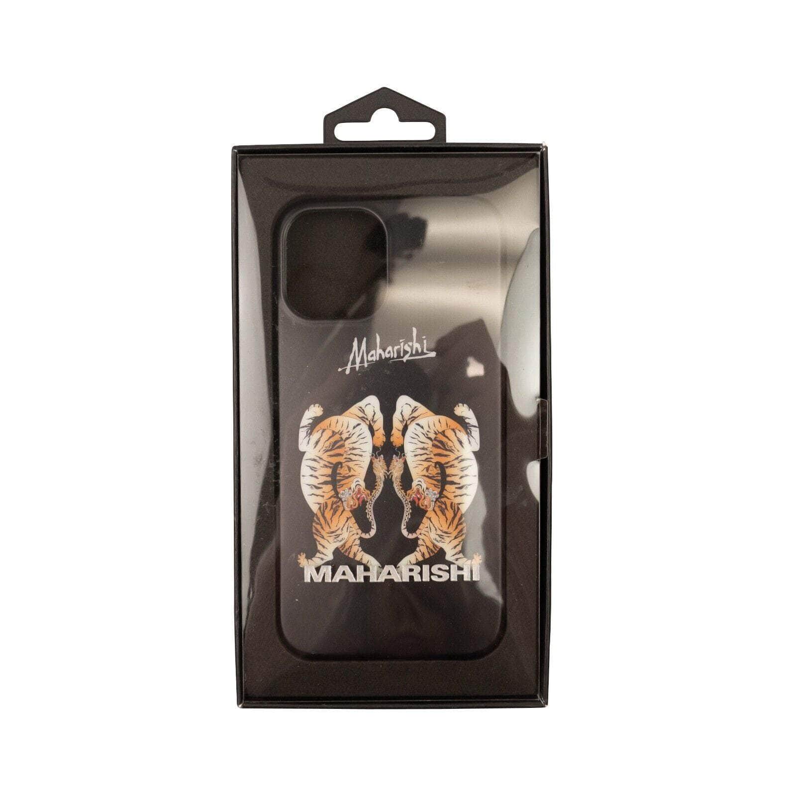 Maharishi couponcollection, gender-mens, gender-womens, maharishi, main-accessories, mens-shoes, size-os, under-250, unisex-phone-cases OS Black iPhone 12/12 Pro Tigers Phone Case 95-MSI-3003/OS 95-MSI-3003/OS