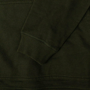 MAHARISHI Men's Sweatshirts S Organic Cotton Miltype Hooded Sweatshirt - Olive Green 80ST-MR-1179/S 80ST-MR-1179/S
