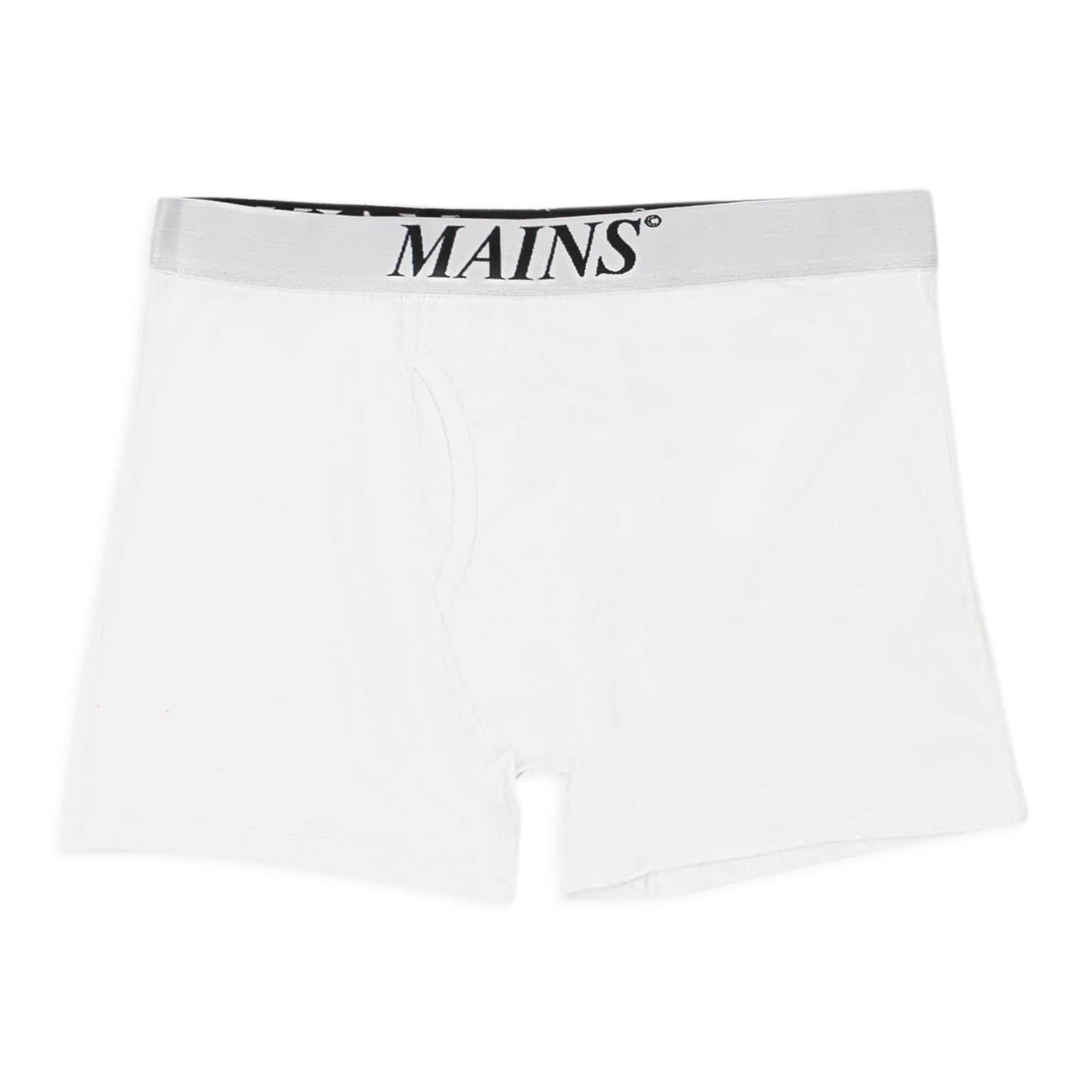 Mains MNS-XACC-0012/XL MNS-XACC-0012/XL BO01WHT White/Black logo  Mains Boxershort  Size XL MNS-XACC-0012/XL