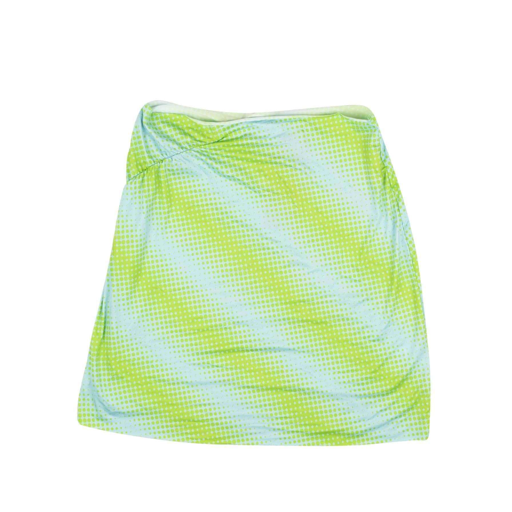 MAISIE WILEN 95-MWN-0001/L NWT MAISIE WILEN Green & Blue Ruched Miniskirt Size L $520 95-MWN-0001/L