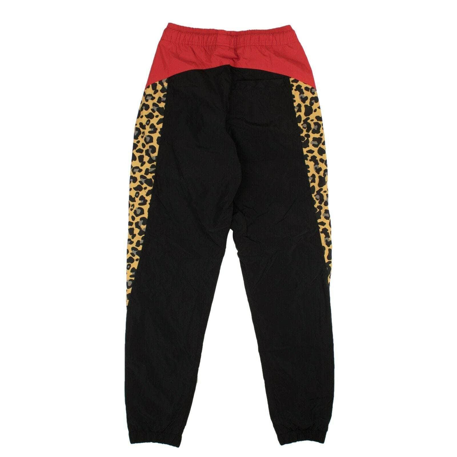 Black And Red Leopard Track Pants - GBNY