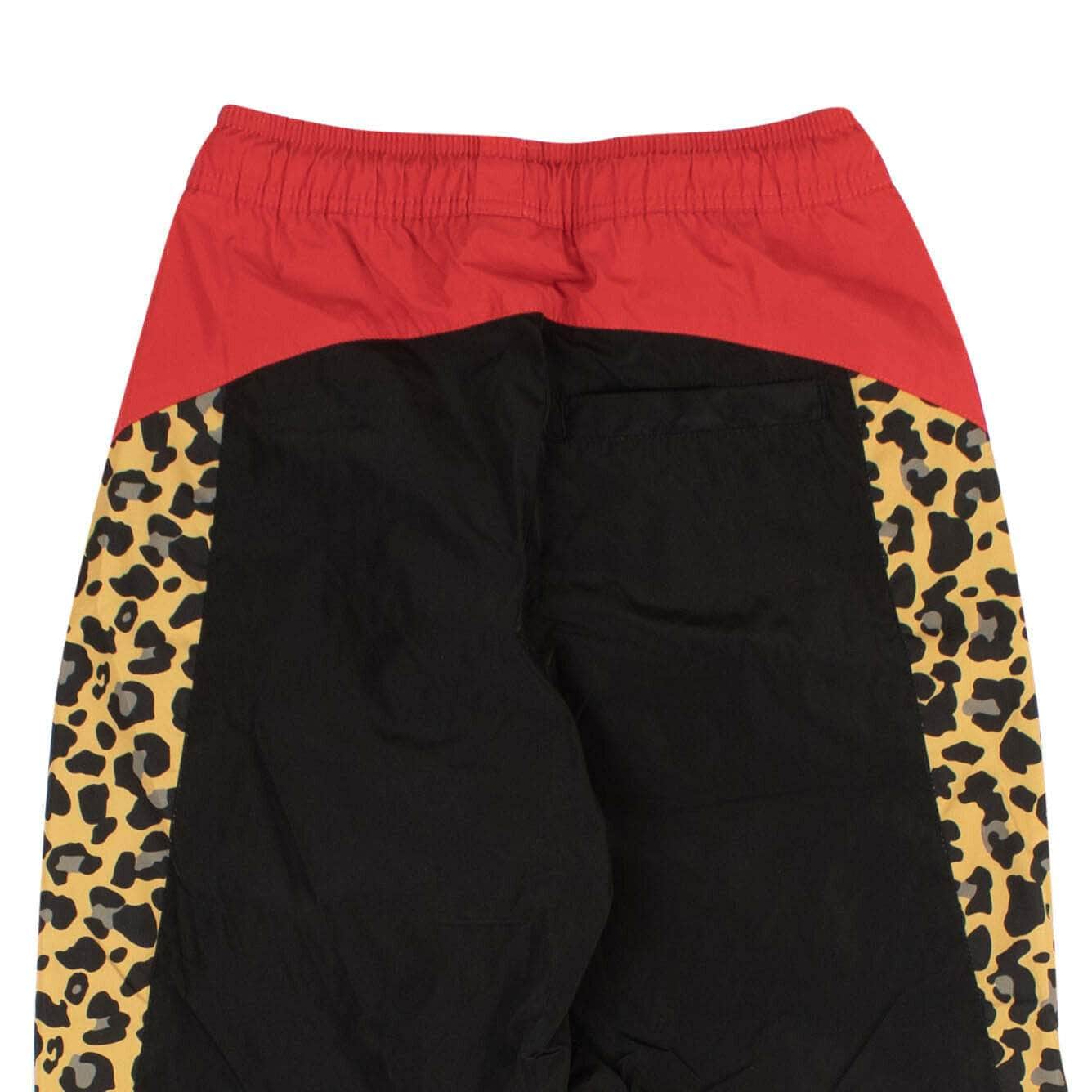 Black And Red Leopard Track Pants - GBNY