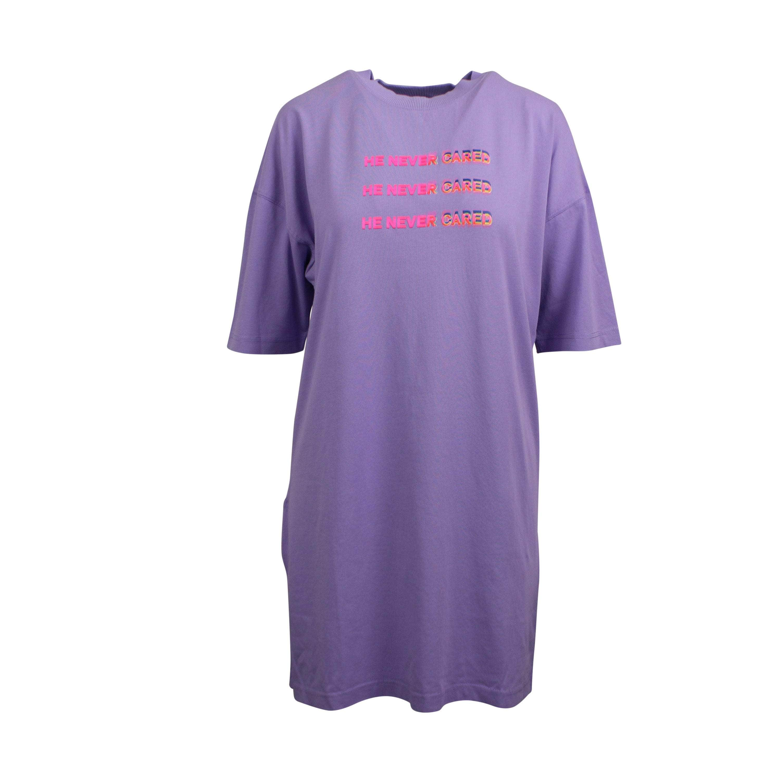 Marcelo Burlon 74NGG-MB-4/XS NWT MARCELO BURLON Lilac 'He Never Cared' Dress Size XS $280 74NGG-MB-4/XS