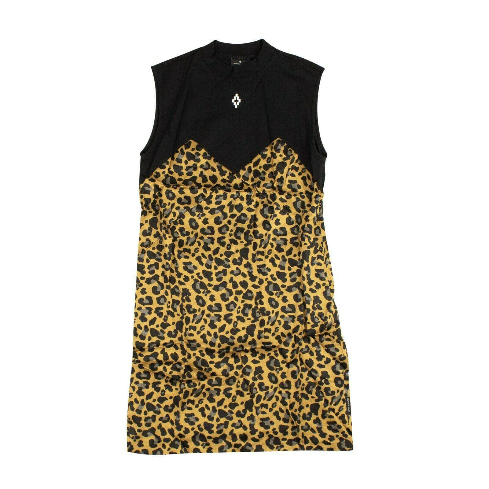 Marcelo Burlon 82NGG-MB-15/L NWT MARCELO BURLON Black/Leopard Print Sleeveless Dress Size L $615 82NGG-MB-15/L