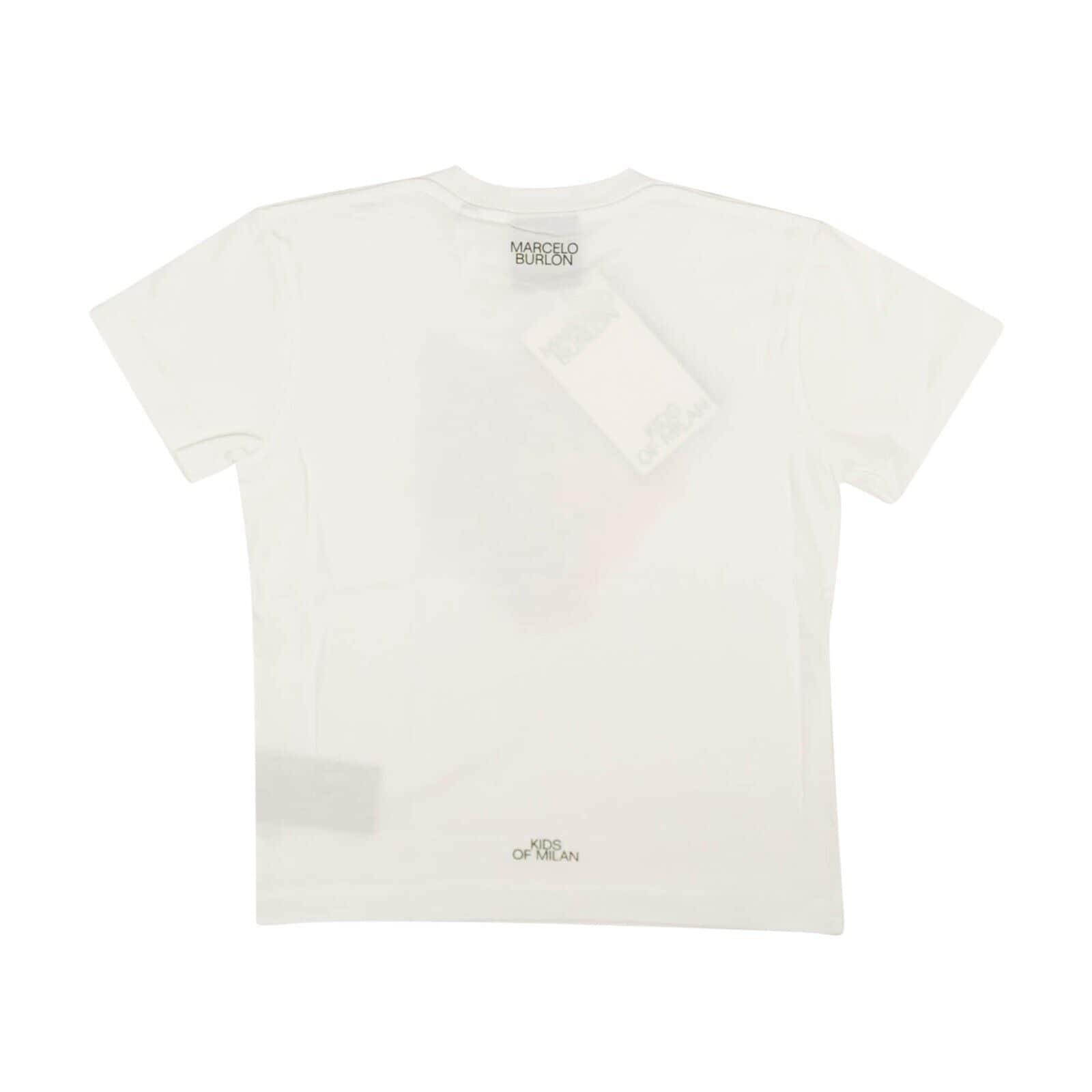 Marcelo Burlon boys-t-shirts, channelenable-all, chicmi, couponcollection, gender-mens, main-clothing, marcelo-burlon, mens-shoes, size-4, size-6, size-8, under-250 Boy's White Watercolor Animal Short Sleeve T-Shirt