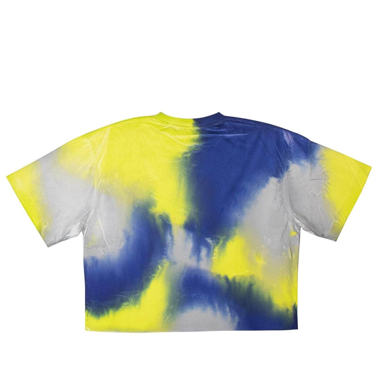 Marcelo Burlon channelenable-all, chicmi, couponcollection, gender-womens, main-clothing, marcelo-burlon, size-s, under-250 Blue And Yellow Fade Tie Dye T-Shirt