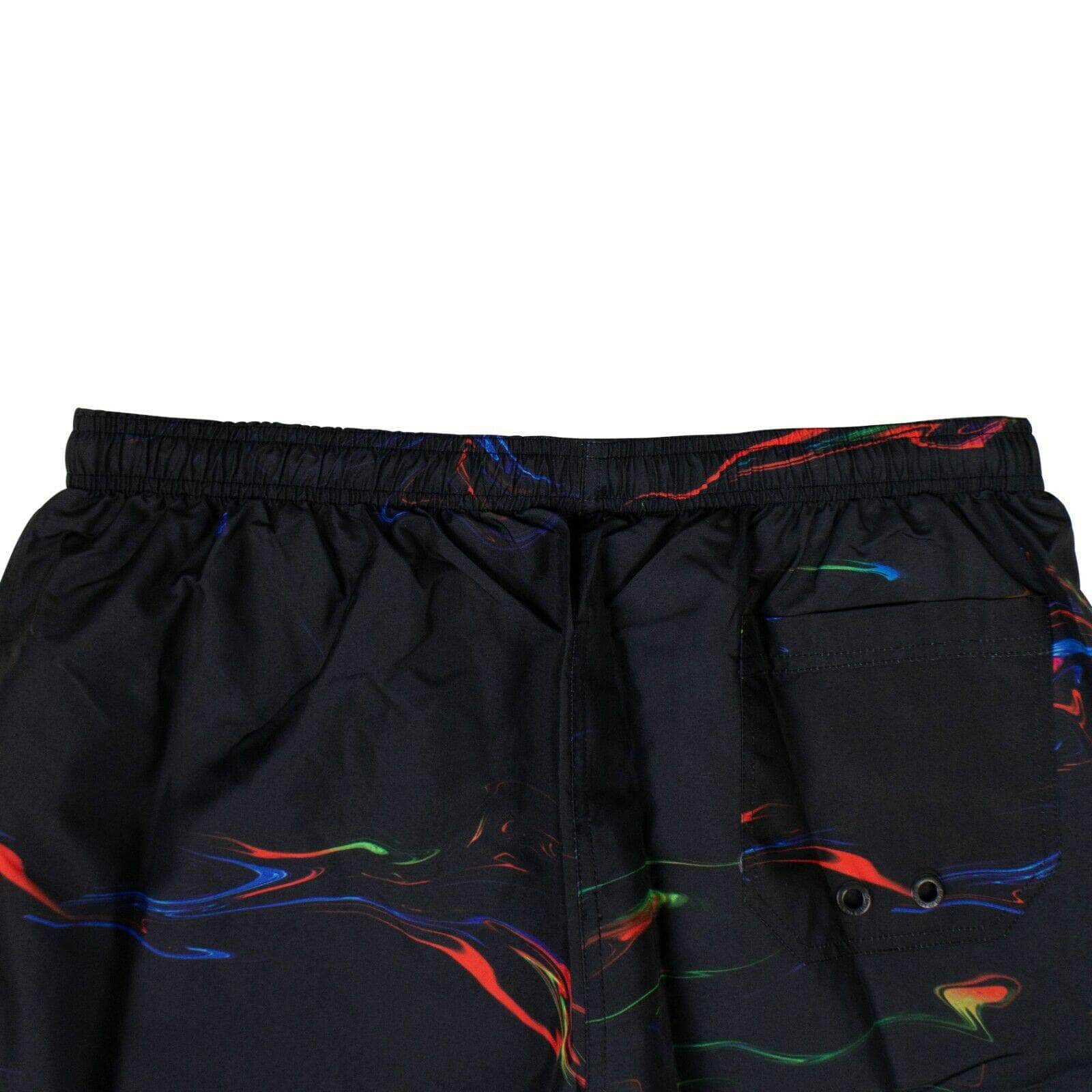 Marcelo Burlon chicmi, couponcollection, gender-mens, july4th, main-clothing, marcelo-burlon, marcelo12, MBUP, mens-bathing-suits, mens-shoes, size-xxs, under-250 XXS Polyester 'All Over Lights' Beach Shorts - Black 74NGG-MB-1122/XXS 74NGG-MB-1122/XXS